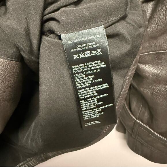 We The Free Dark And Stormy Leather Short Trench - Picture 8 of 9